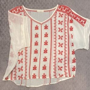 EUC- Boho flowy top, size Small